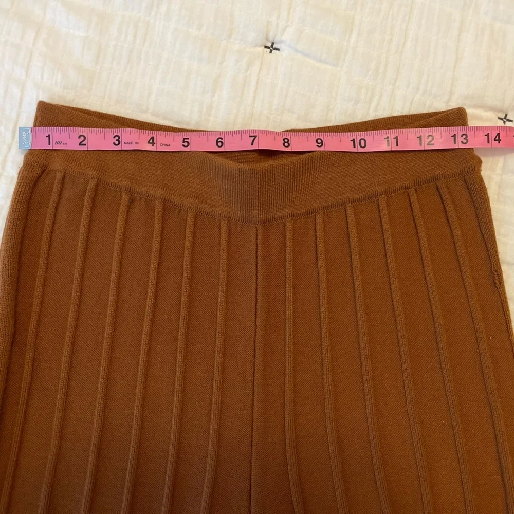 ASCOT + HART Josie Rib Knit Wide Leg Crop Sweater Pant Size M - Picture 10 of 12